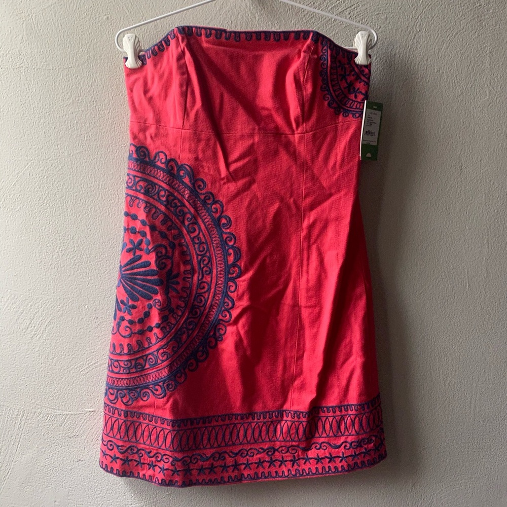 NWT Lilly Pulitzer Pink & Navy Dress